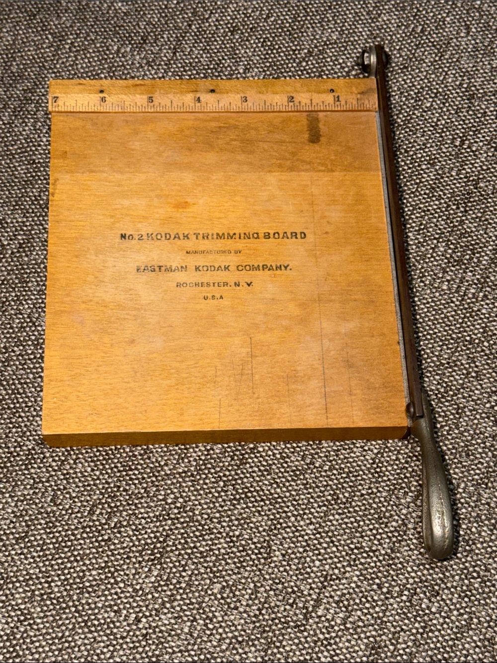 No. 2 Kodak Trimming Board Eastman Kodak Company U.S.A